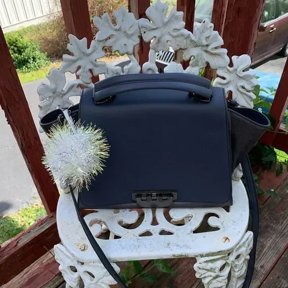 (1) Holographic Tinsel Pom Pom Purse Accessory - Picture 7 of 8